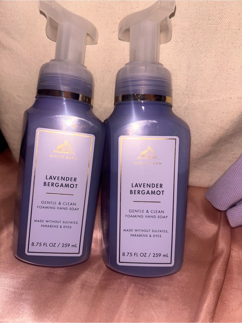 White Barn Lavender Bergamot Foaming Hand Soap - Light Purple